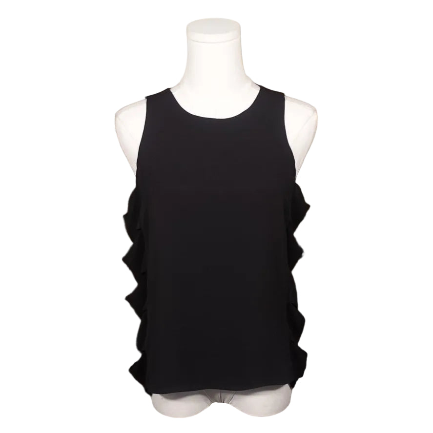 Max Azria Side Ruffle Tank-XXS