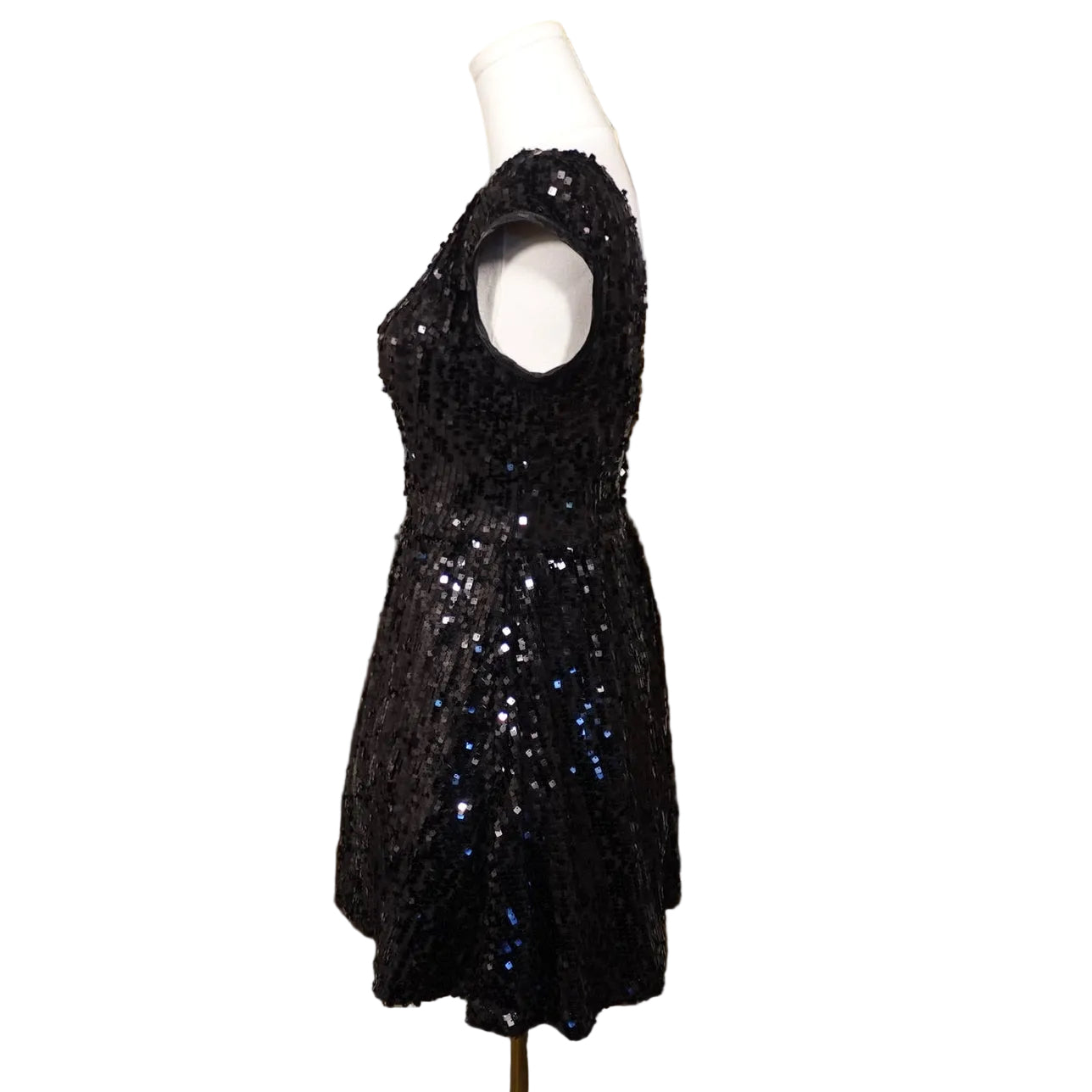 B. Darlin Black Sequin Fit & Flare Dress (3/4)