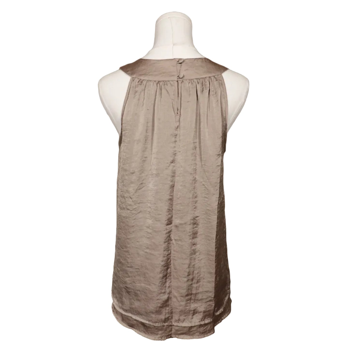 Adiva Beaded Halter Satin Top (M)