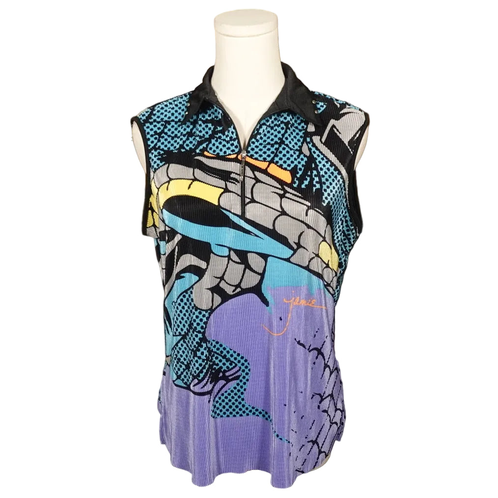Pop Art Zip Top-M