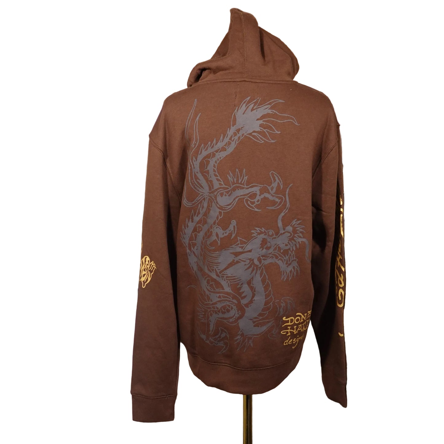 Ed Hardy Brown Tiger Oversized Jacket