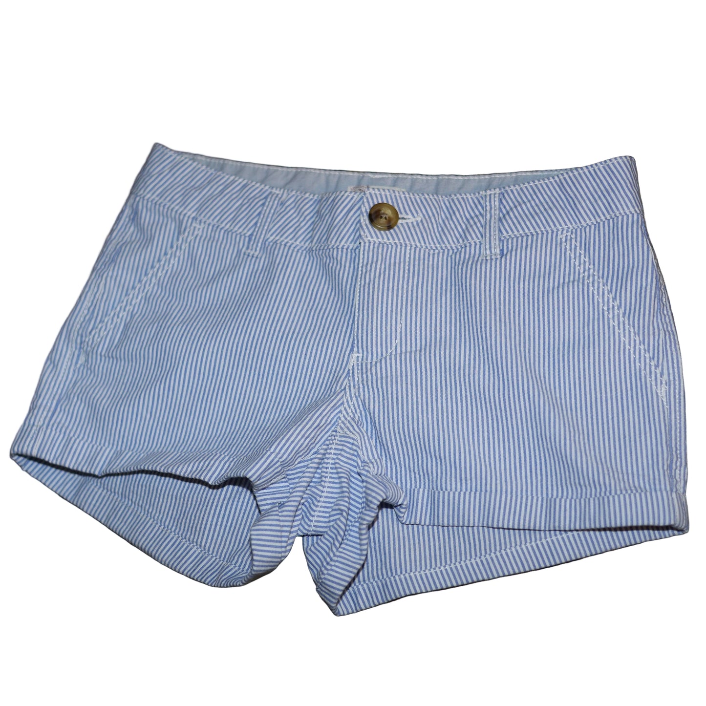 Old Money Striped Mini Low Rise Shorts-1