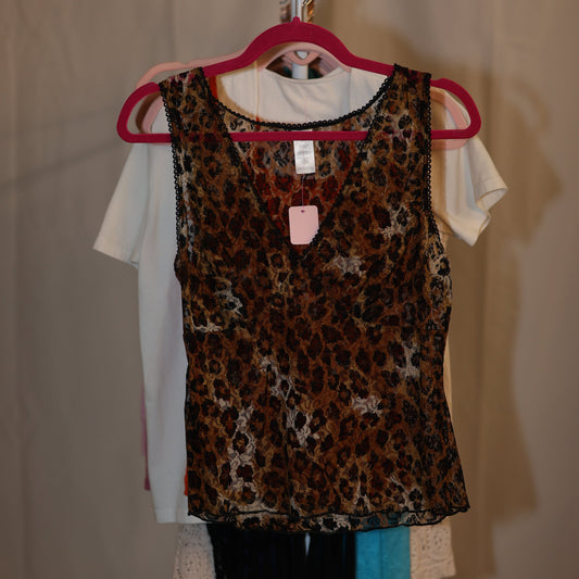Sheer Cheetah Cami