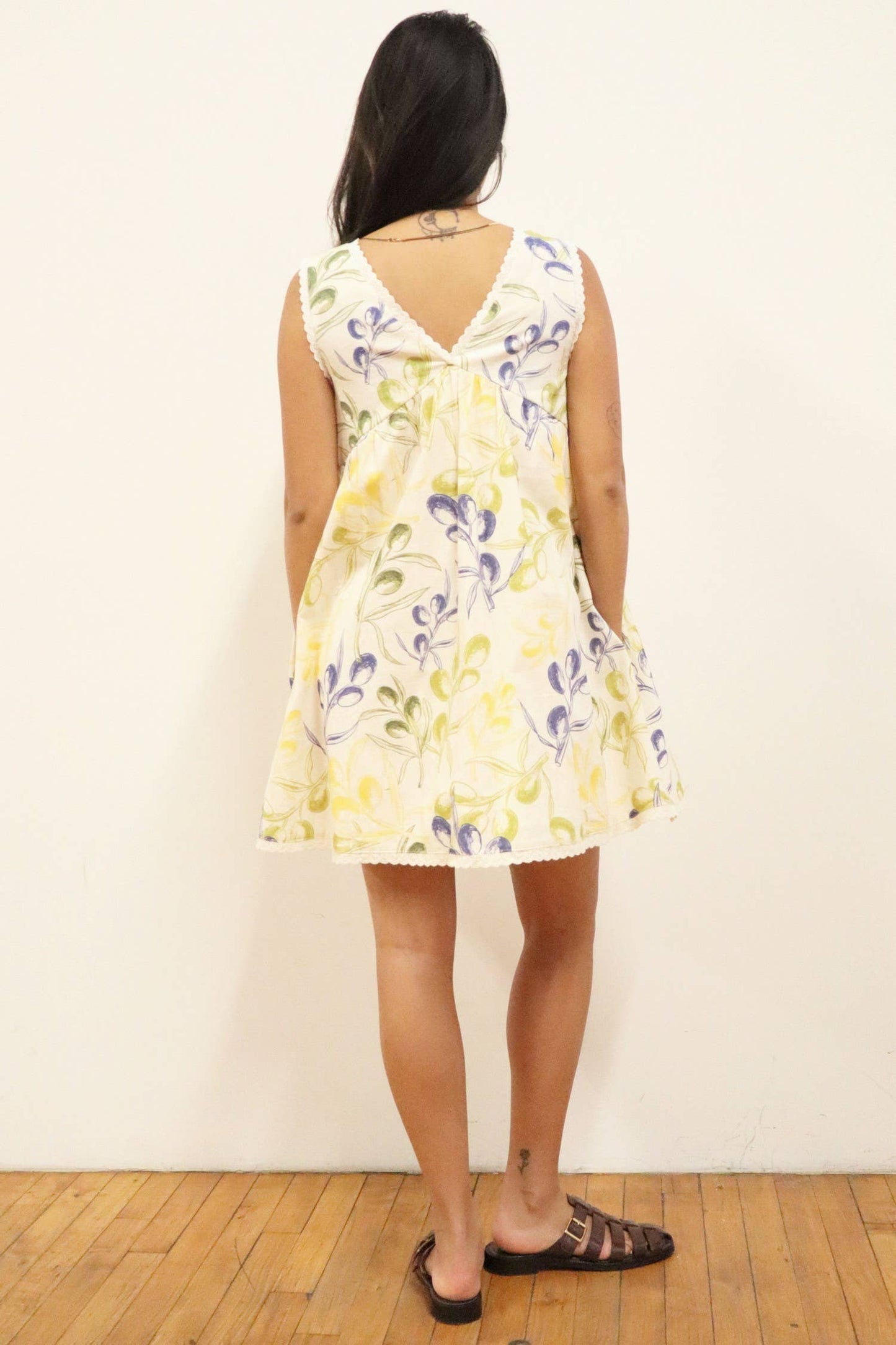 PREORDER Floral Print Lace Trim Babydoll Dress