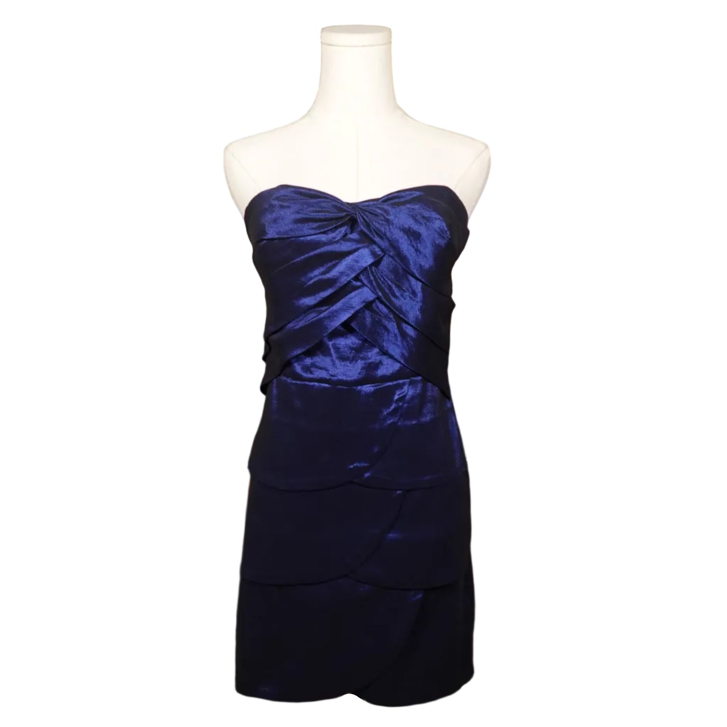 Navy Noir Mini Dress-2