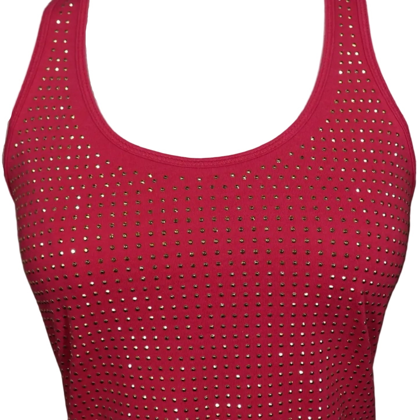 Hot Pink Studded Racerback Tank