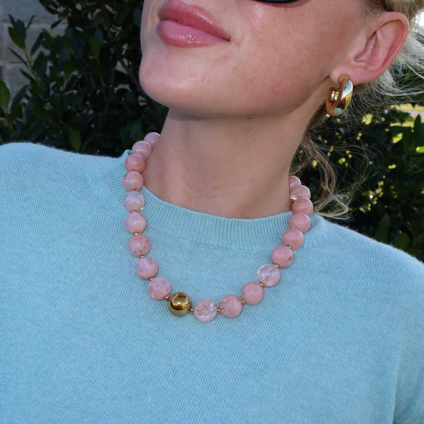 Blush Beaded Necklace