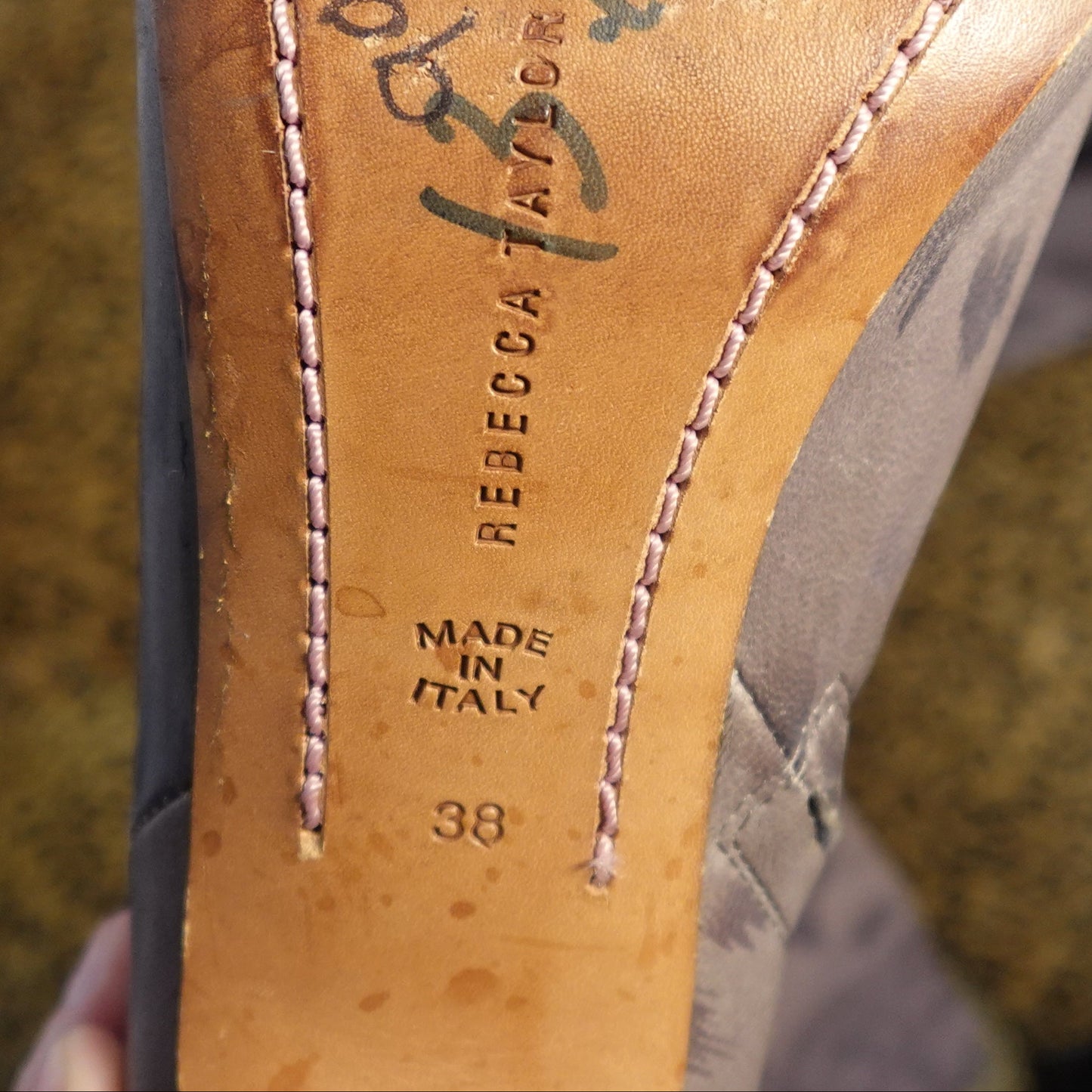 Rebecca Taylor Italian-Made Gray Leopard Boots