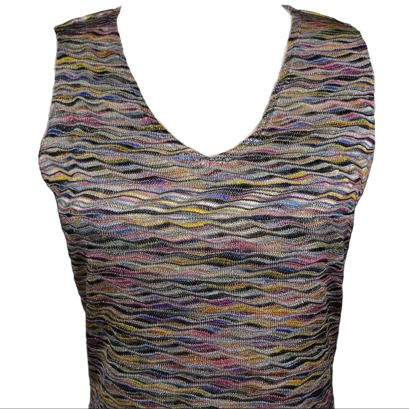 Pastel Static Wave Tank-M