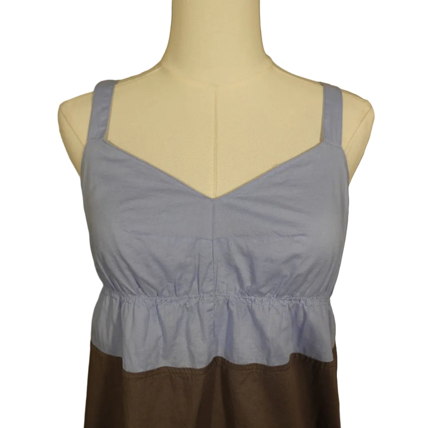 J.Crew Colorblock Cotton Babydoll Tank Top-2