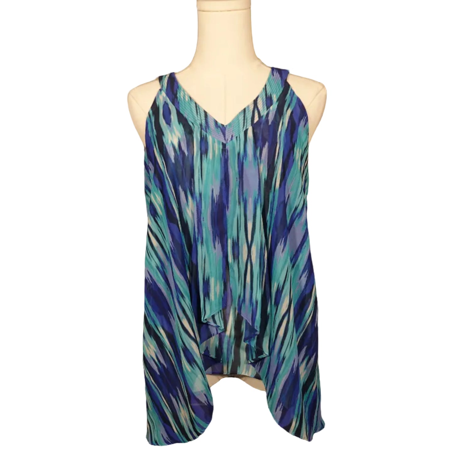Apt 9 Blue Abstract Flow Tank (M)