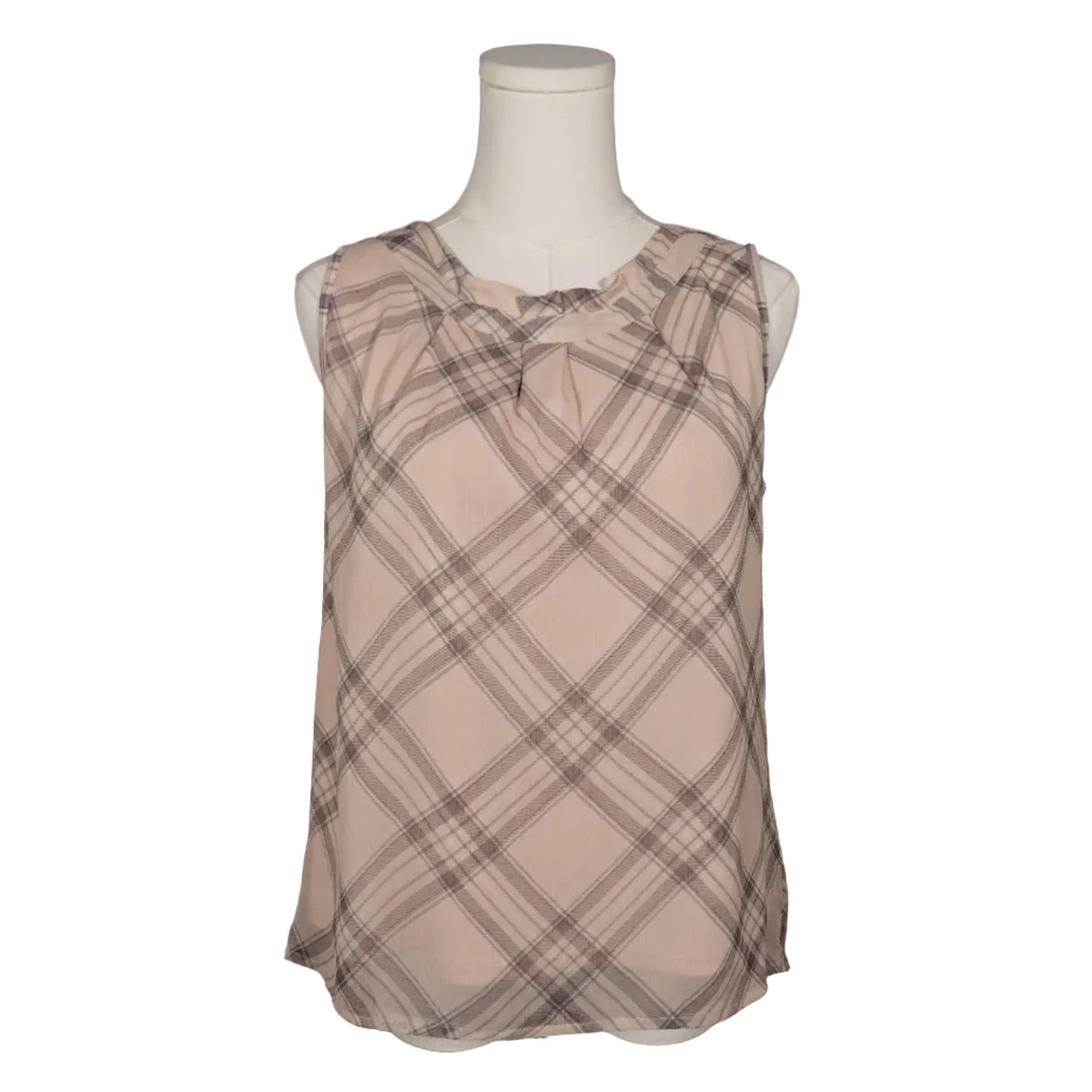 Christopher & Barks Blush Plaid Muse Tank-S