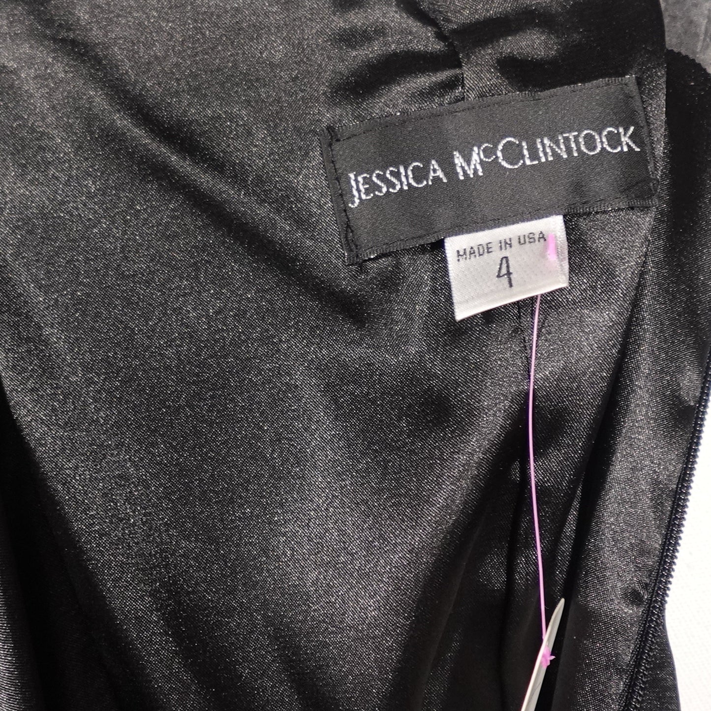 Jessica McClintock Midnight Bloom Strapless Dress NWT (4)