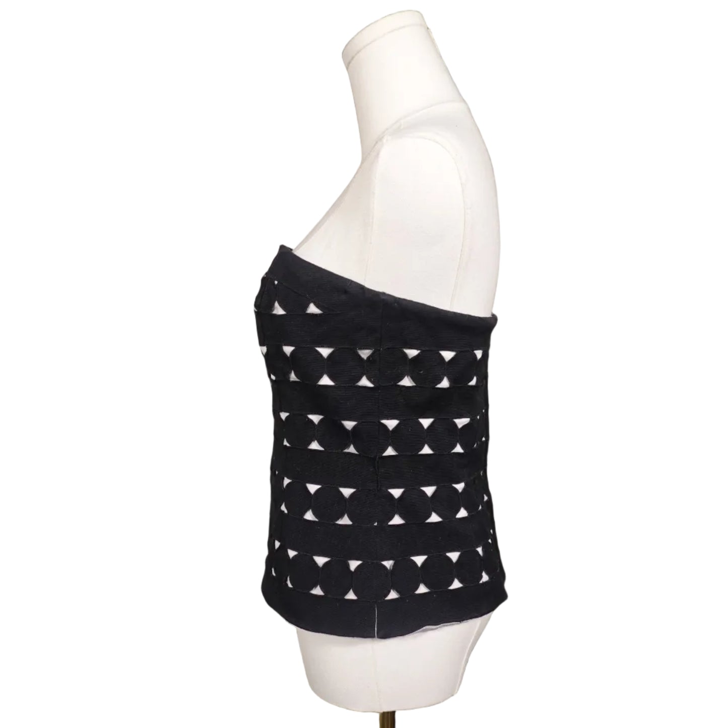 White House Black Market Black & White Corset (6)