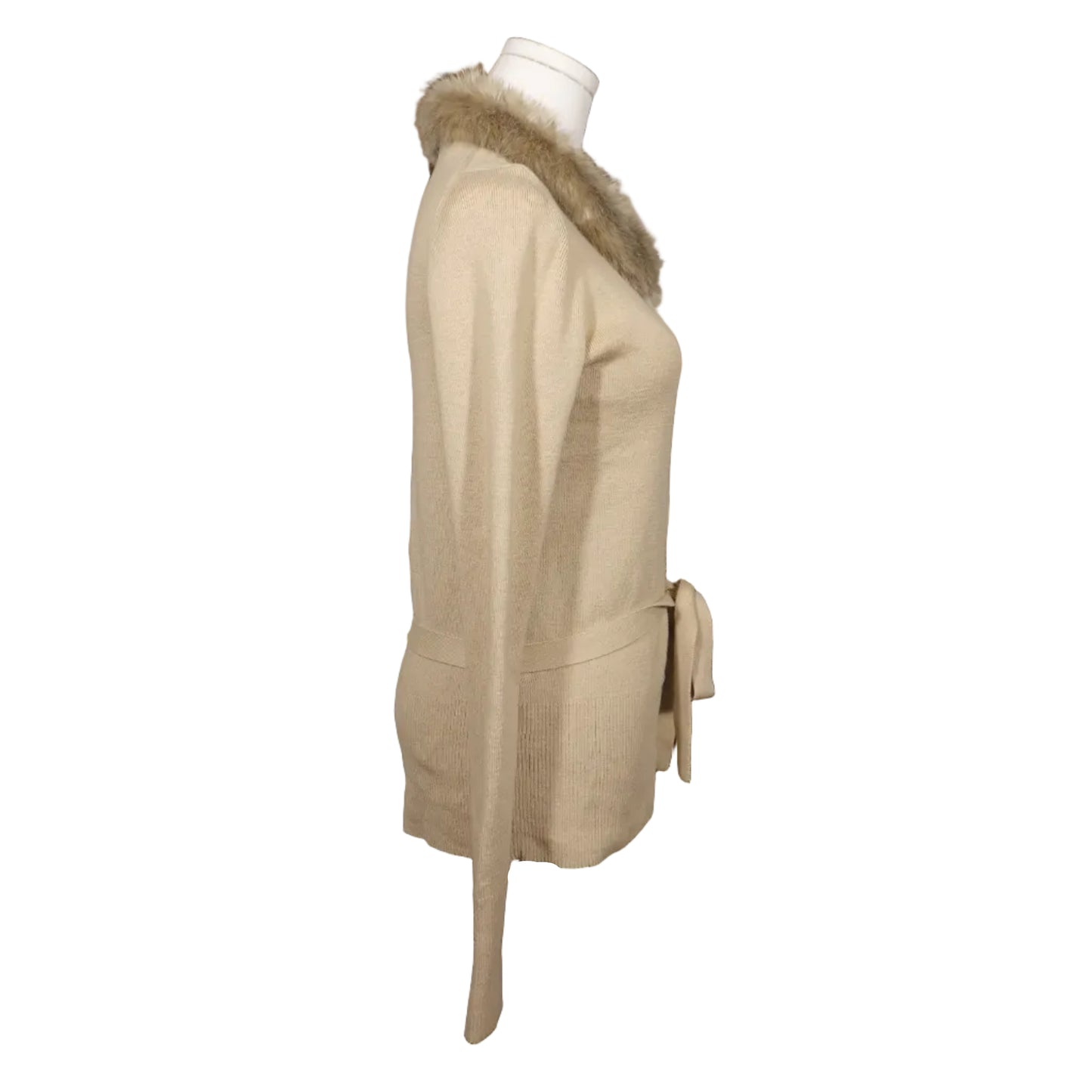 Banana Republic Faux Fur Collar Cardigan –M