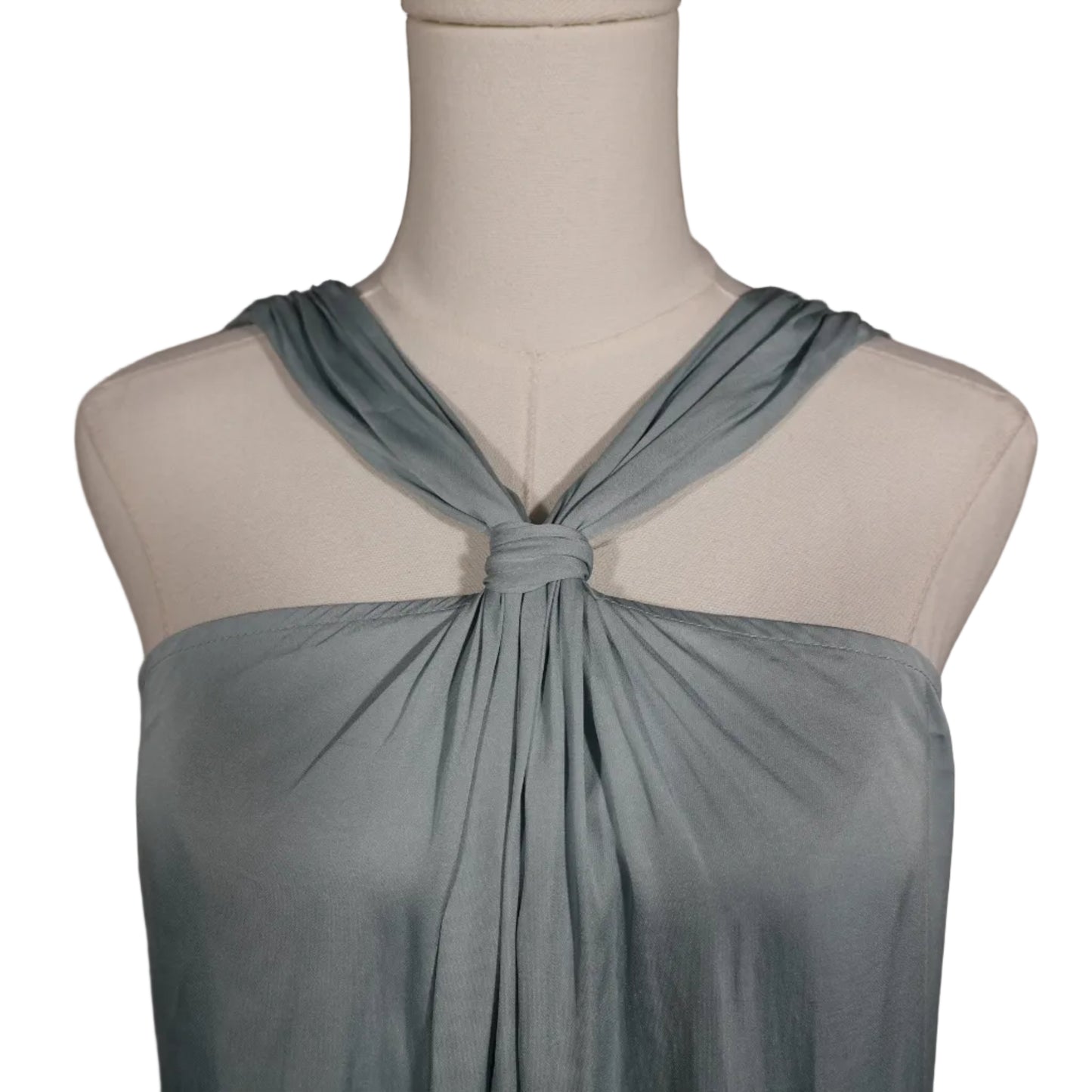 VICI Sage Satin Halter Top-S