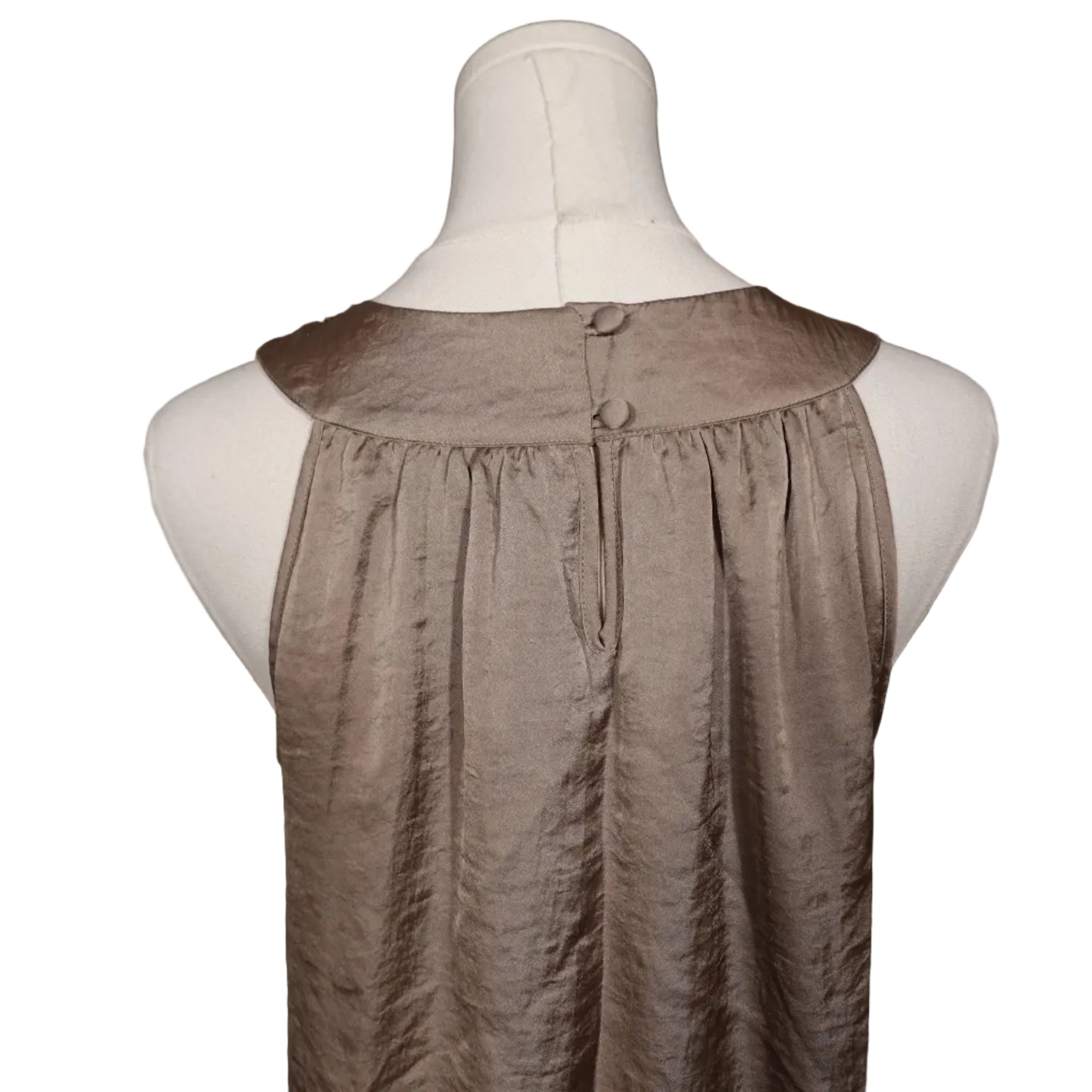 Adiva Beaded Halter Satin Top (M)