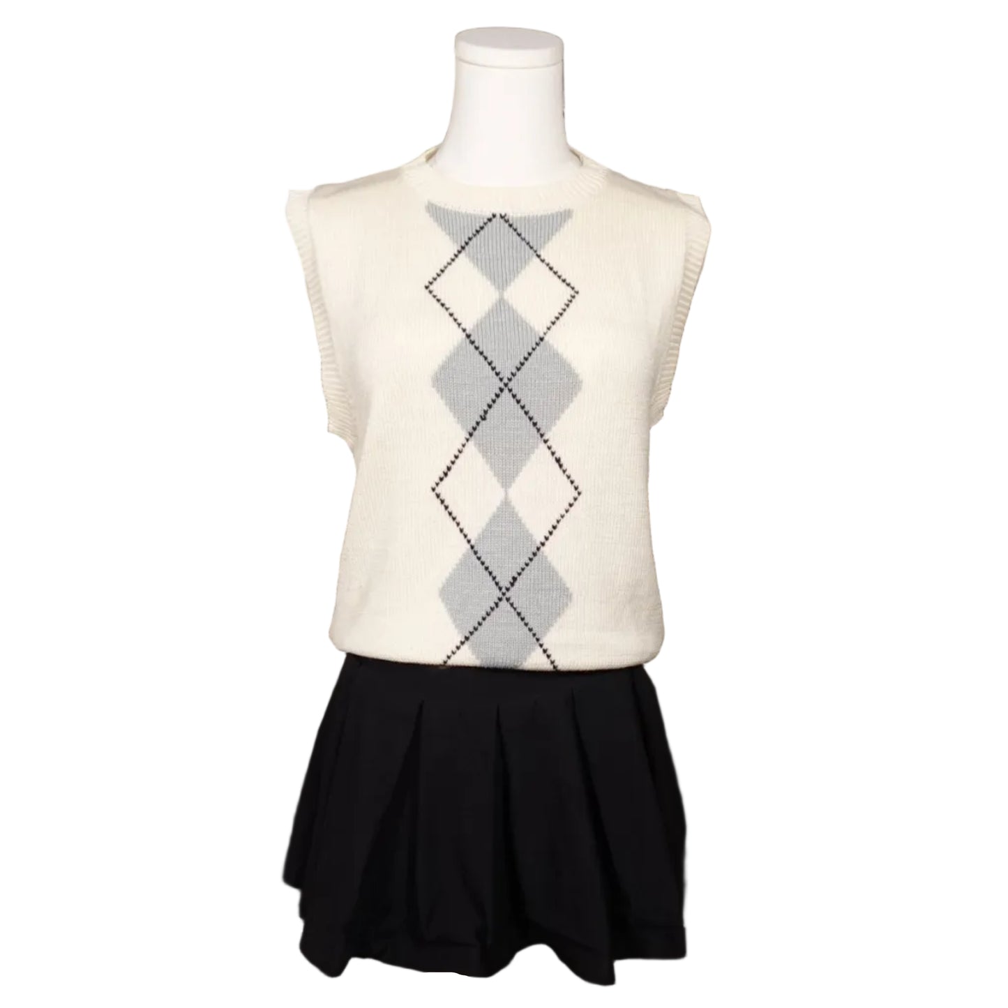 Claudias Closet Argyle Knit Vest (M)