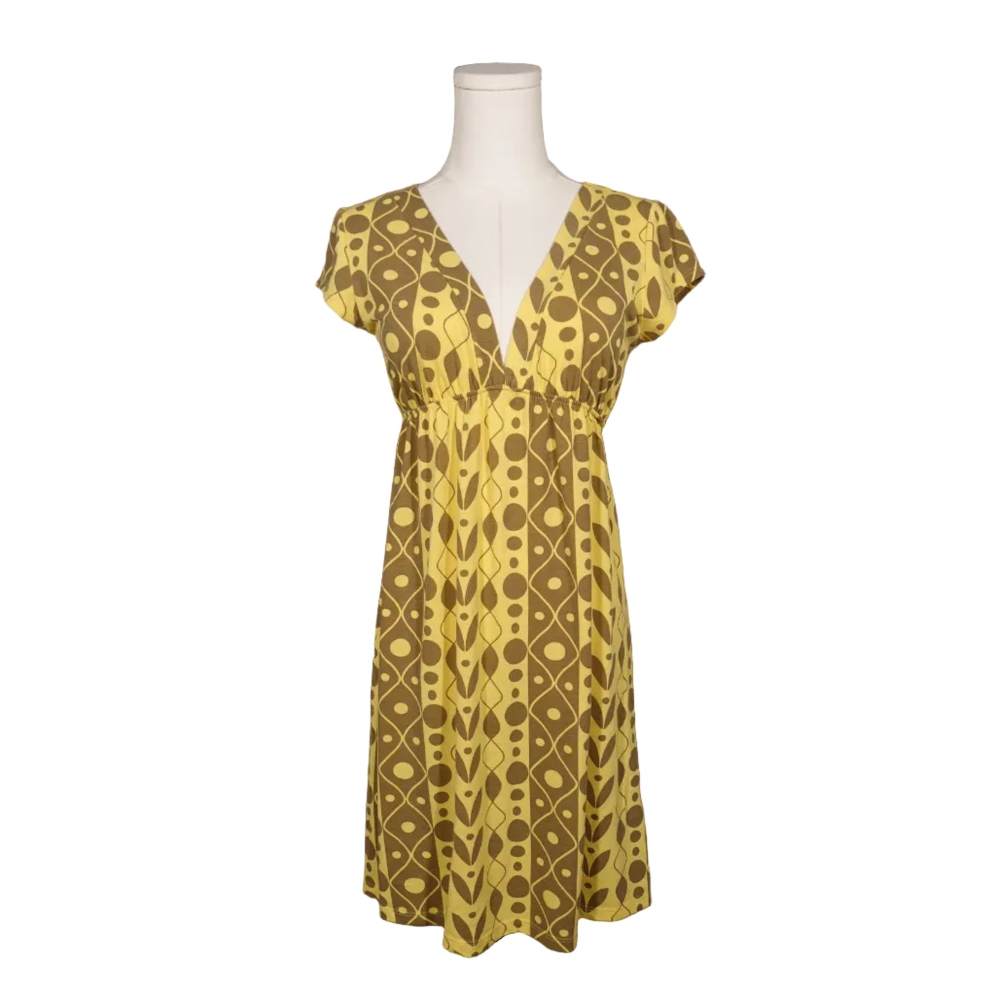 Chelsey Golden Hour Retro Midi Dress-M