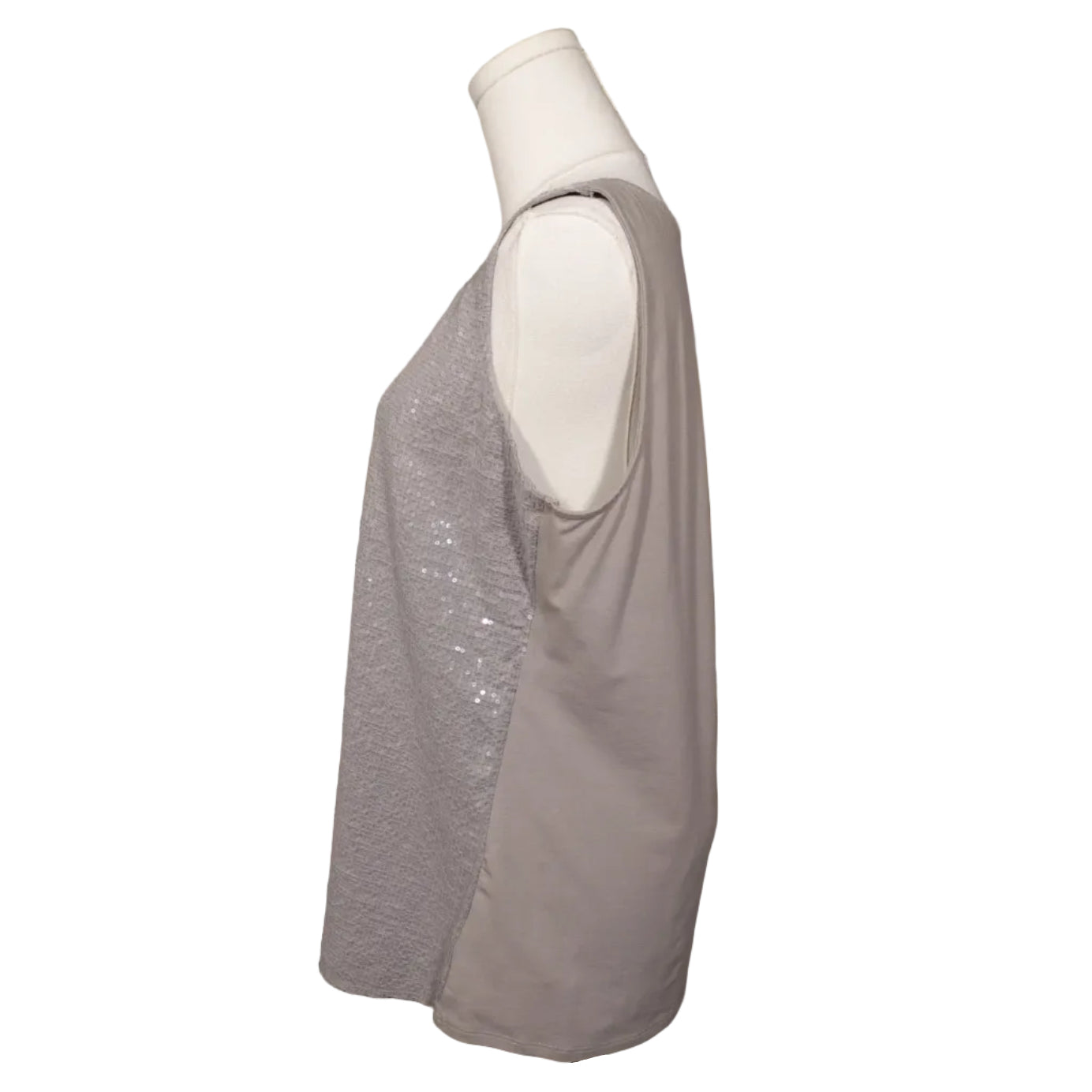 Coldwater Creek Sequin Front Tank (L)
