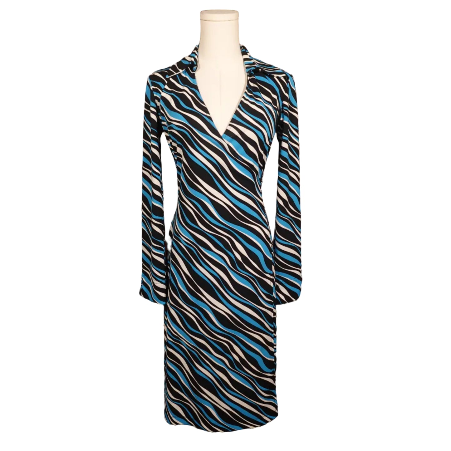 Express Zebra Print Wrap Dress (1/2)