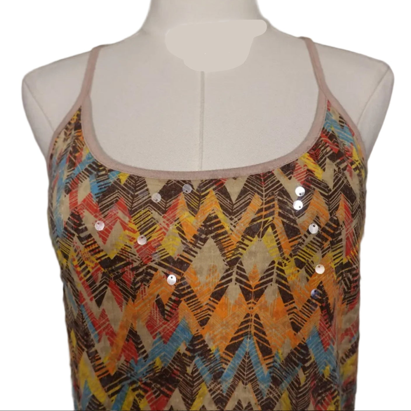 Almost Famous Sequin Summer Tank (S)