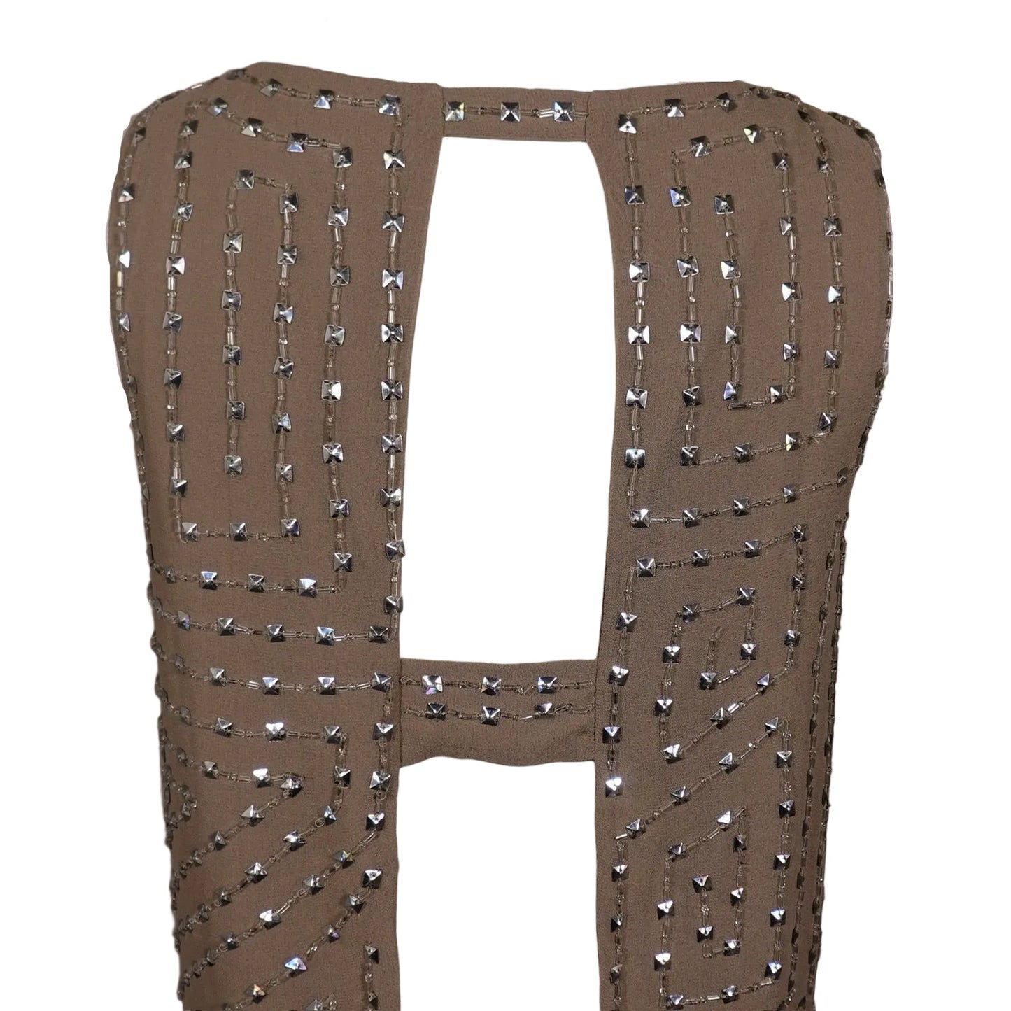 Studded Taupe Tank Top-S