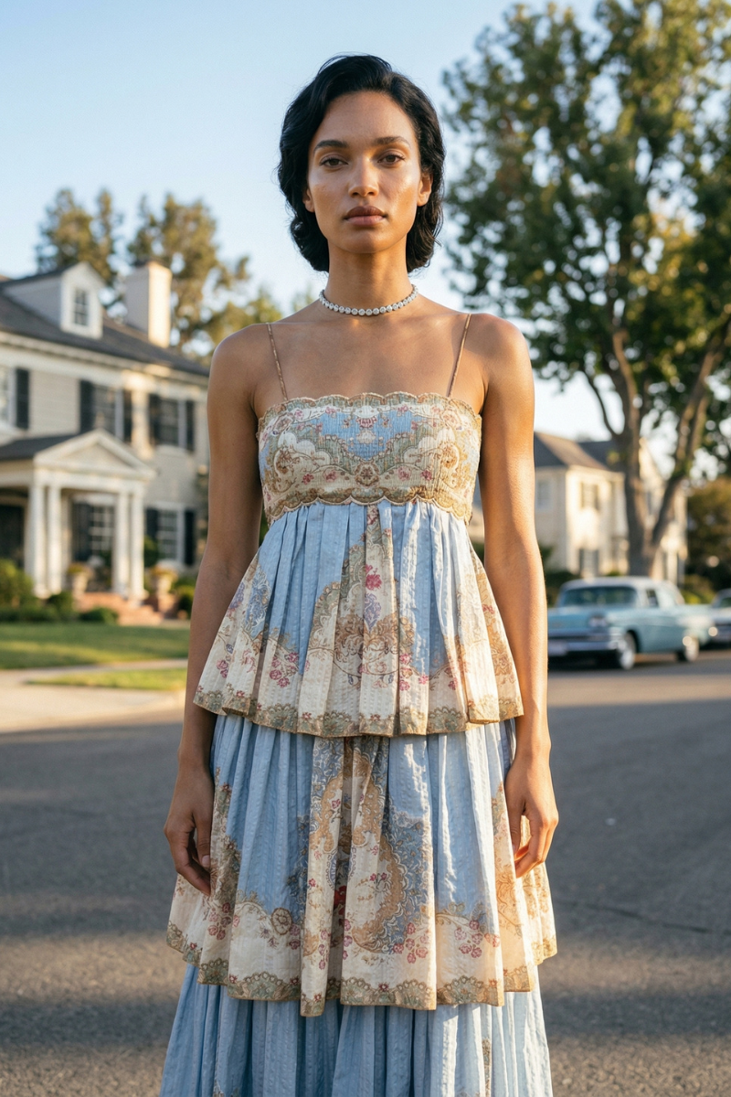 The Sovereign Tapestry Maxi Dress