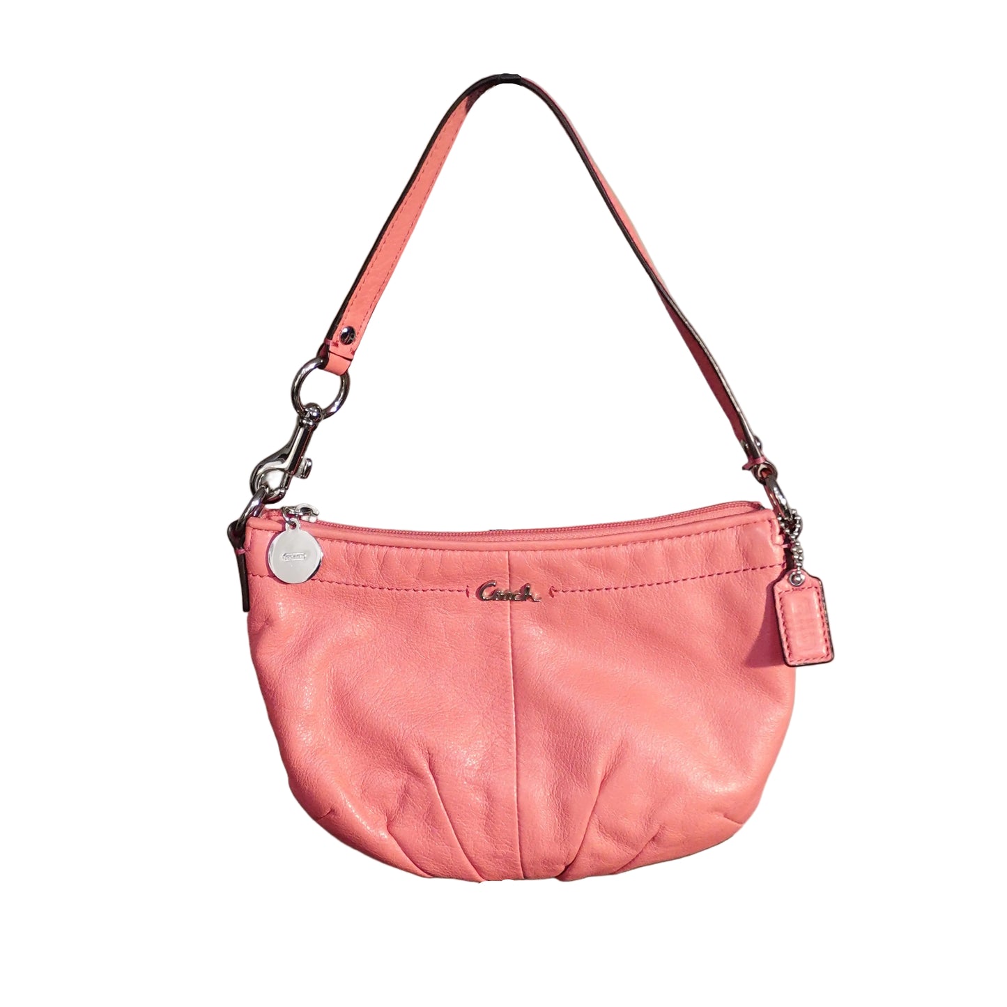 Coach Vintage Coral Leather Shoulder Bag