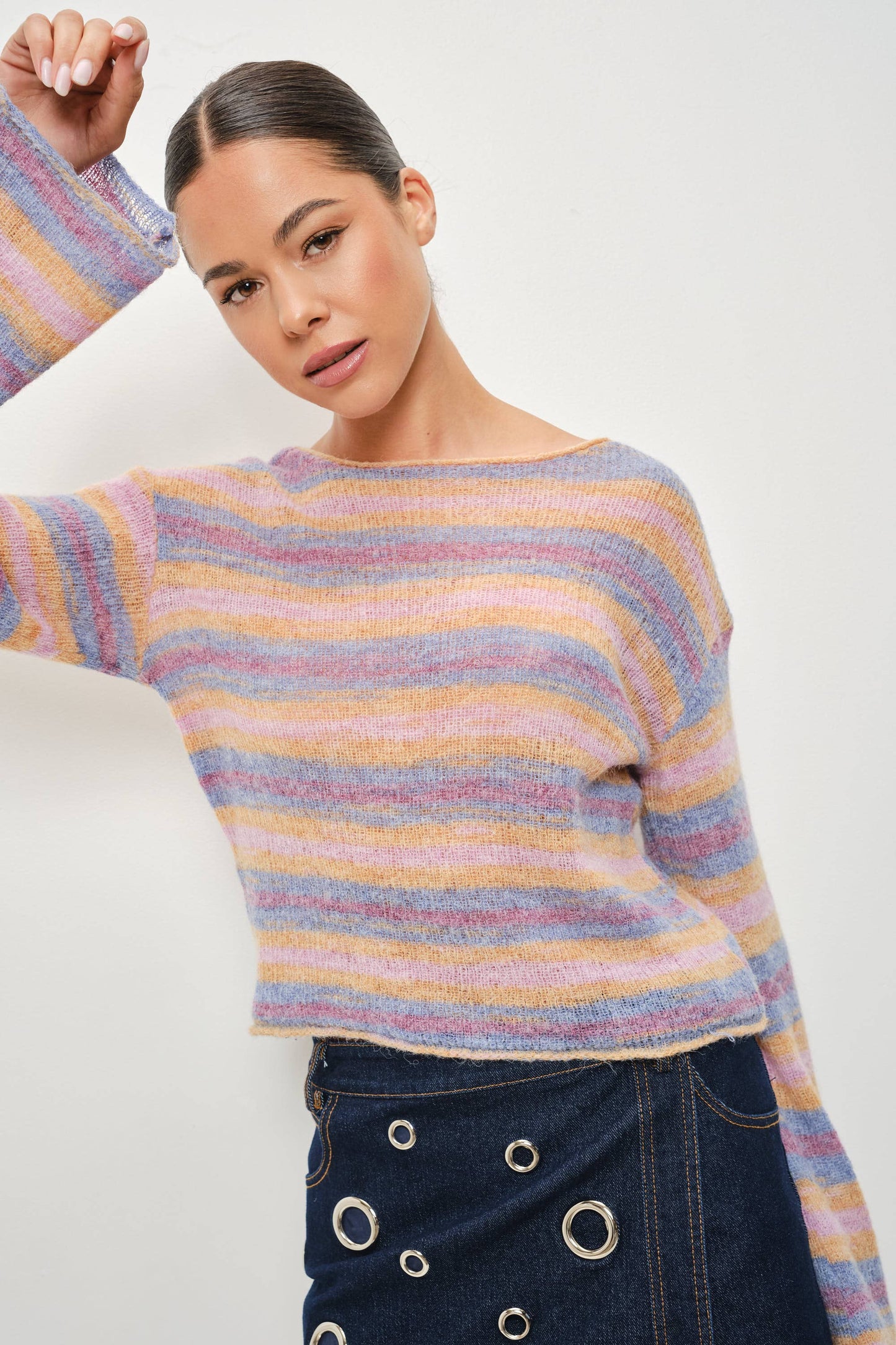 PREORDER Dreamgirl Striped Sweater