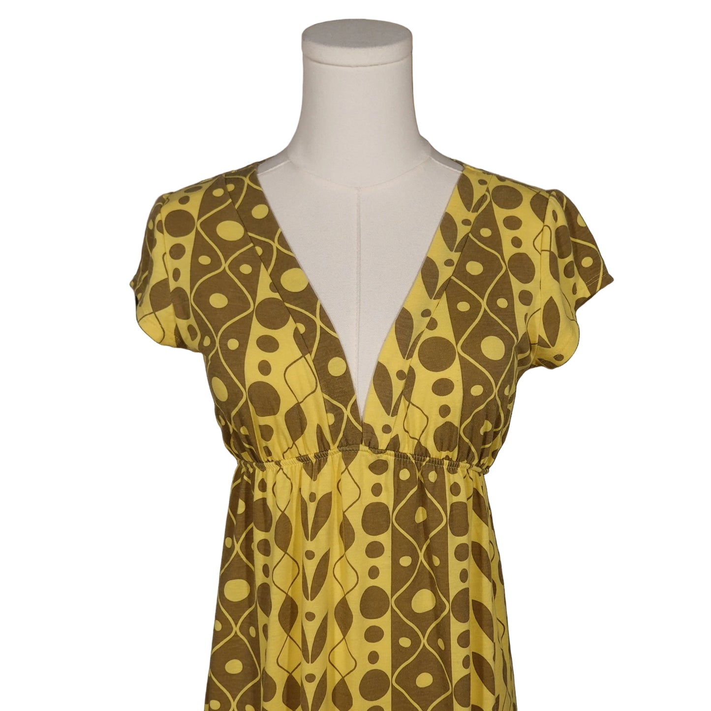 Chelsey Golden Hour Retro Midi Dress-M
