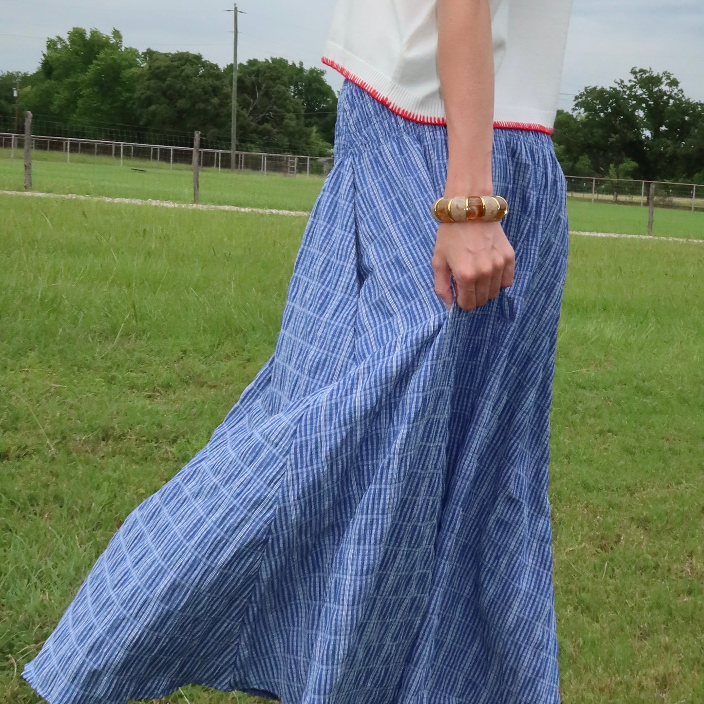 Bluebell Picnic Maxi Skirt