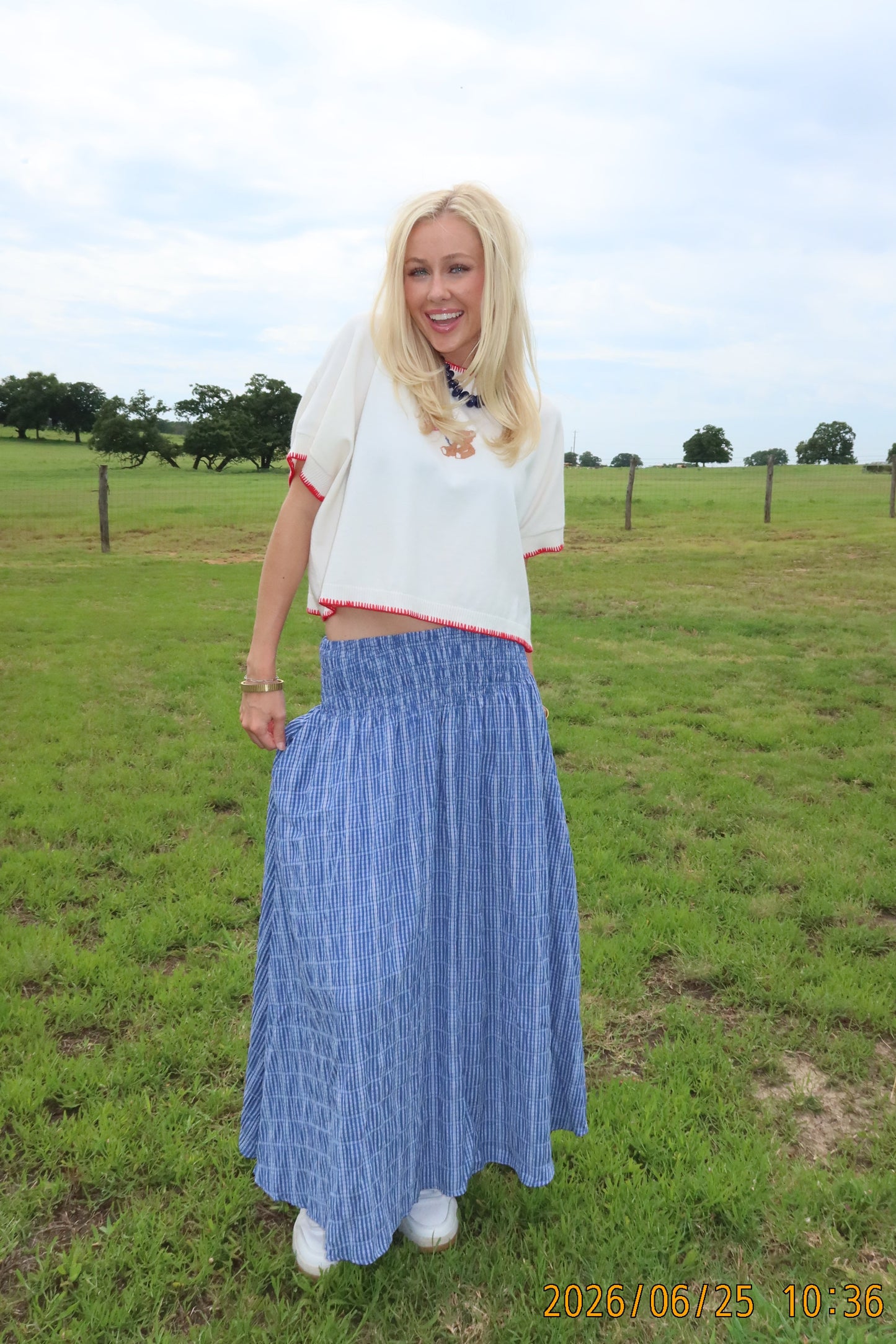 Bluebell Picnic Maxi Skirt
