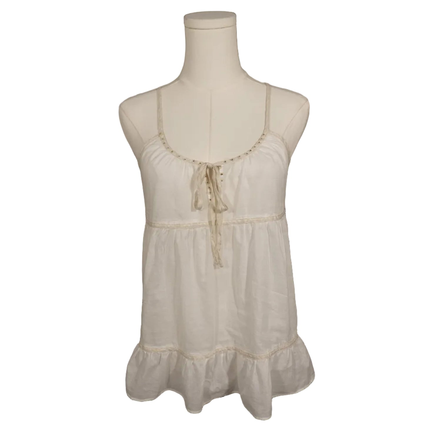 American Eagle Cream Babydoll Cami (0)