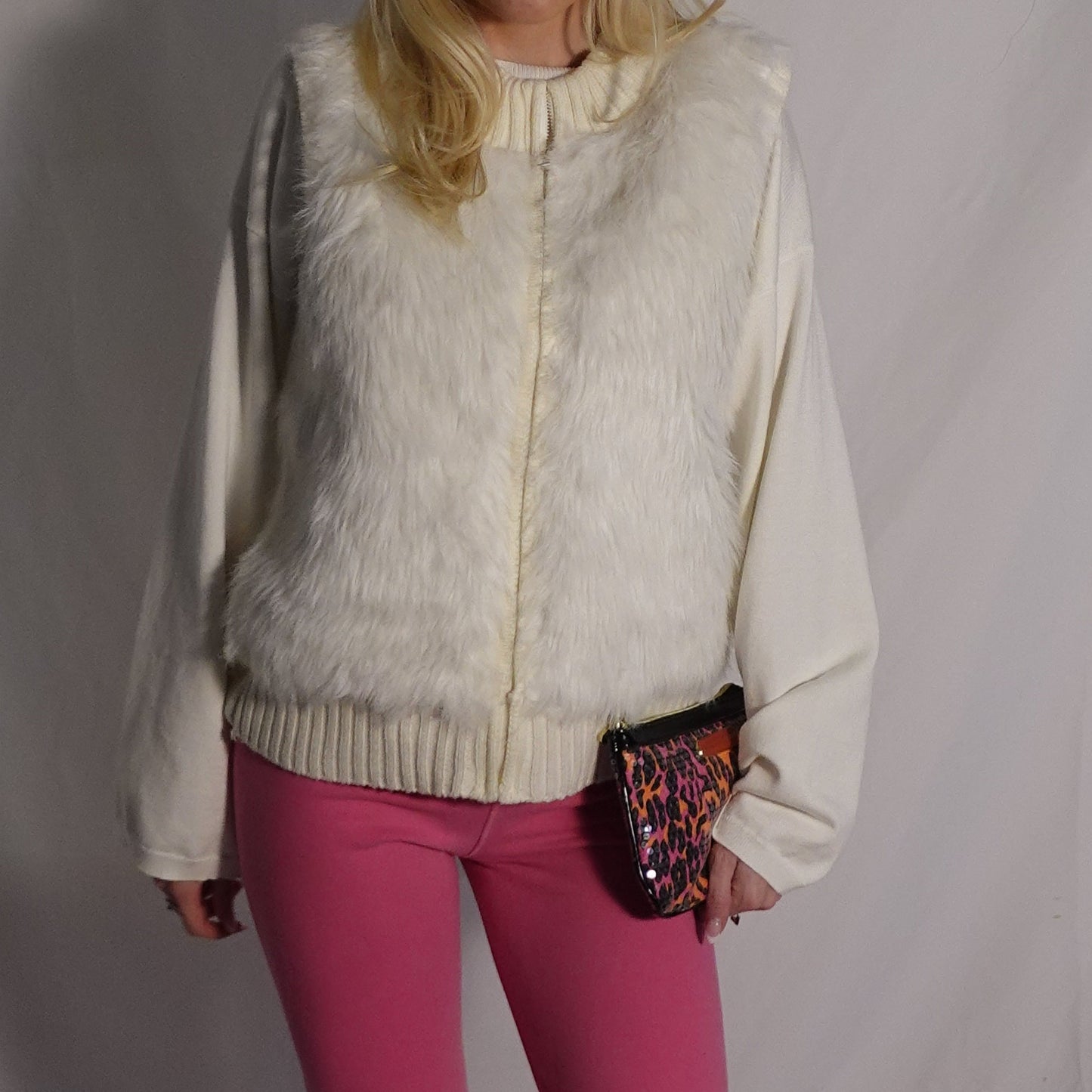 White Fur Vest