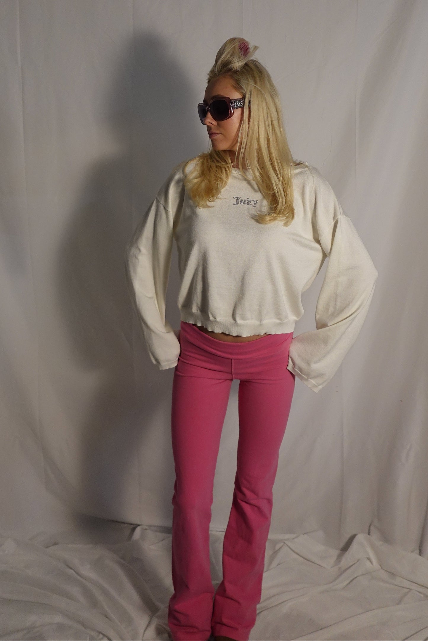 Y2K Pink Flare Leggings