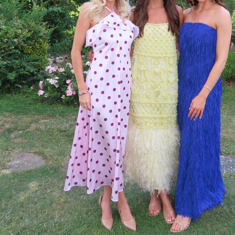 Tuscan Polka Dot Midi Dress
