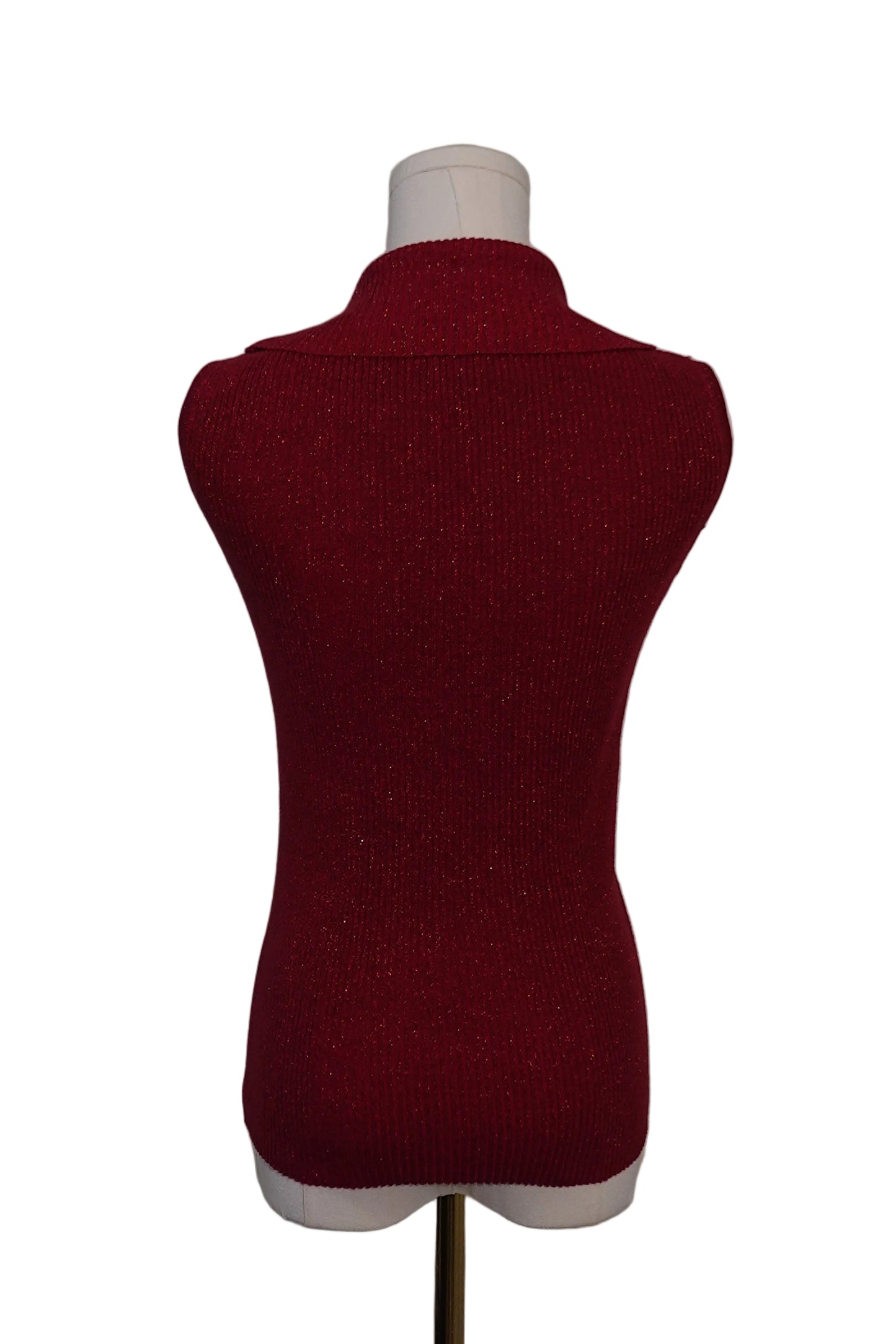 Shimmery Red Sweater Top