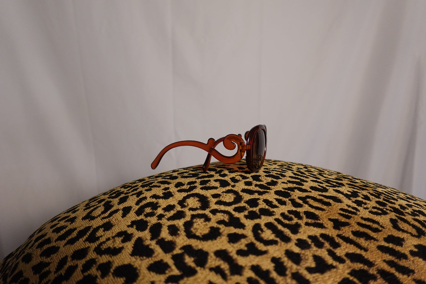 Vintage 1980s Swirl Brown Sunglasses