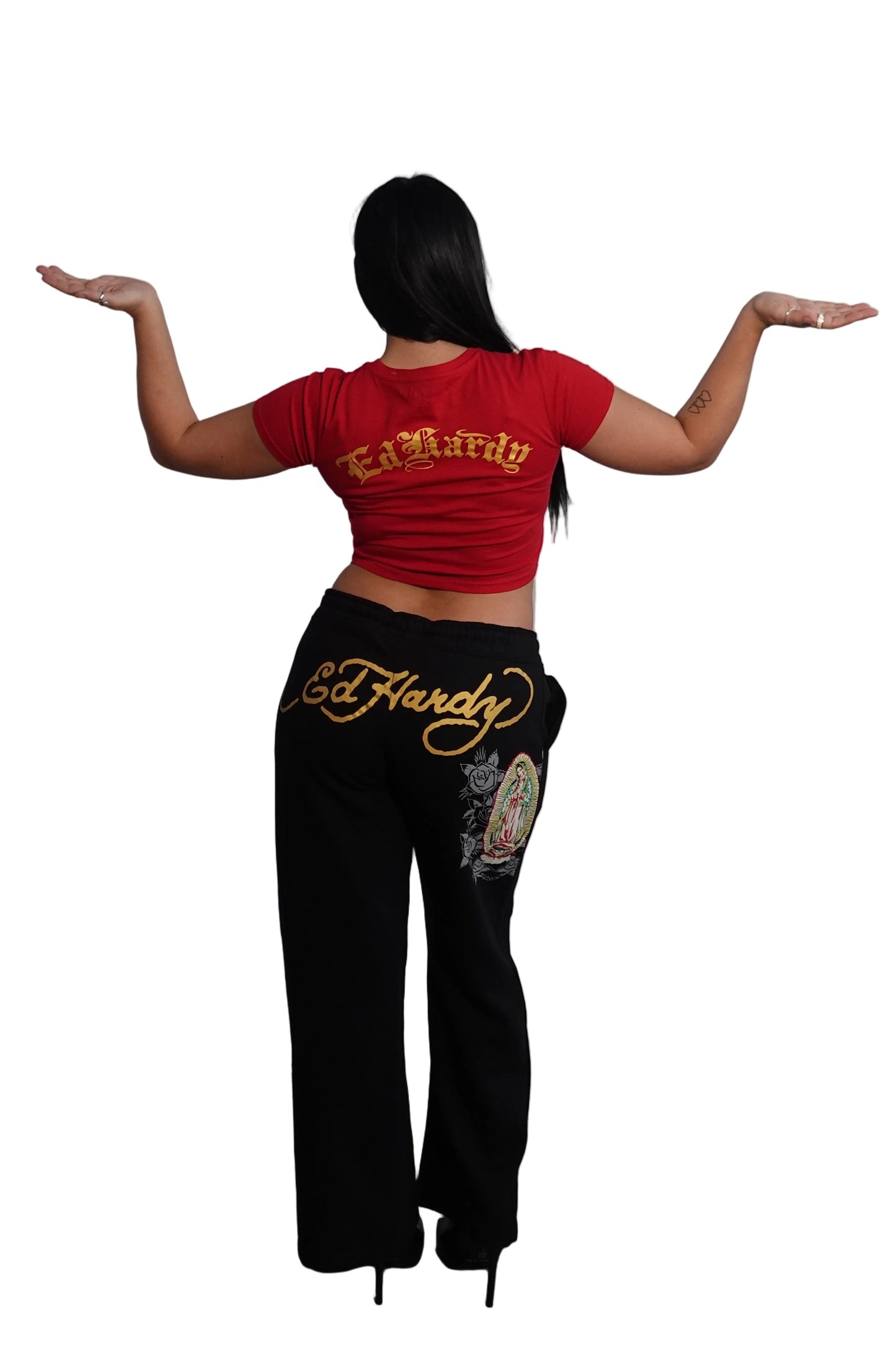Ed Hardy Red Tee - Sacred Icon Edition