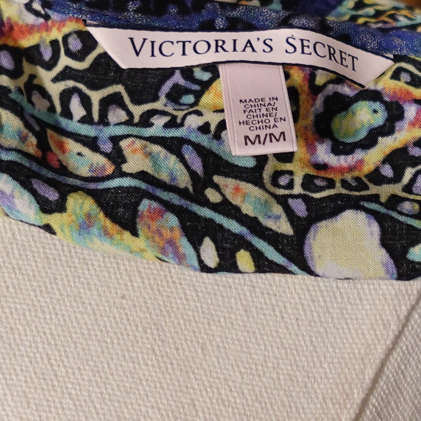 Open-Back Paisley Tunic Top (M)