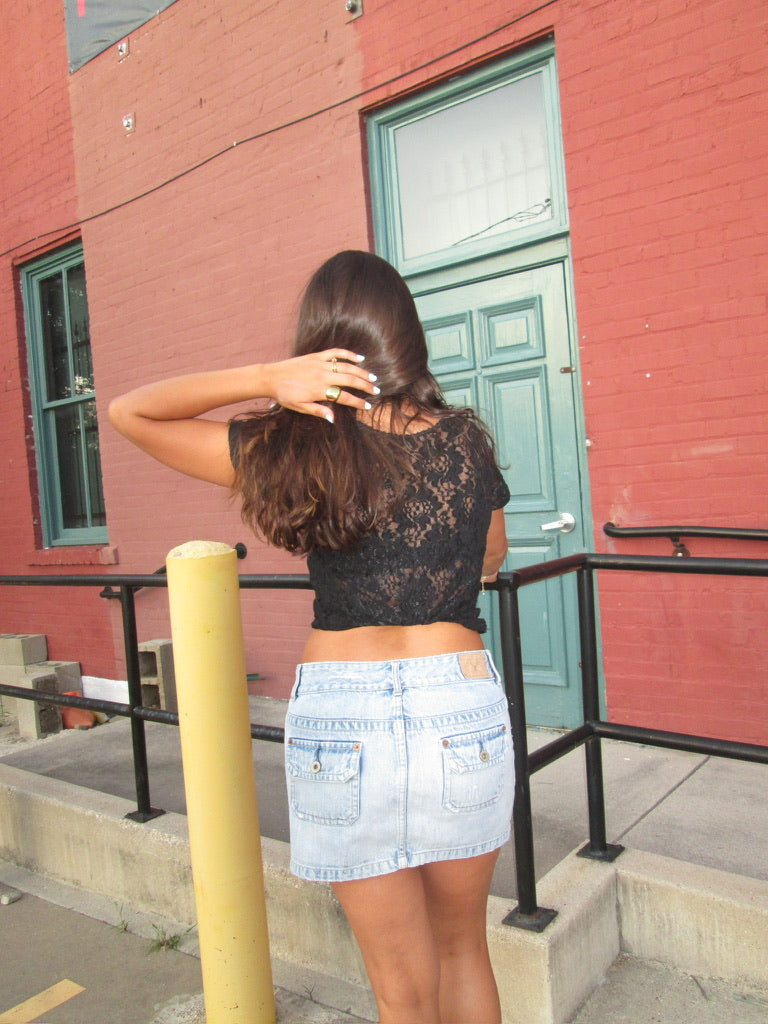 Black Lace Top