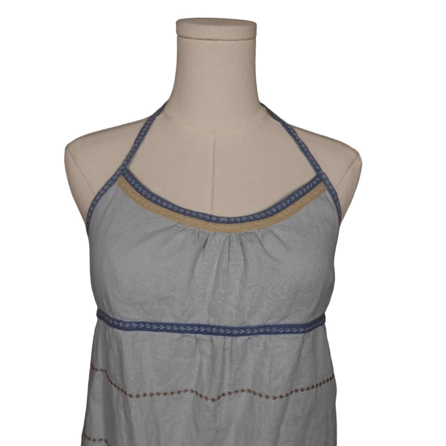 Anthropologie Intuitions Embroidered Halter Top – Size 6