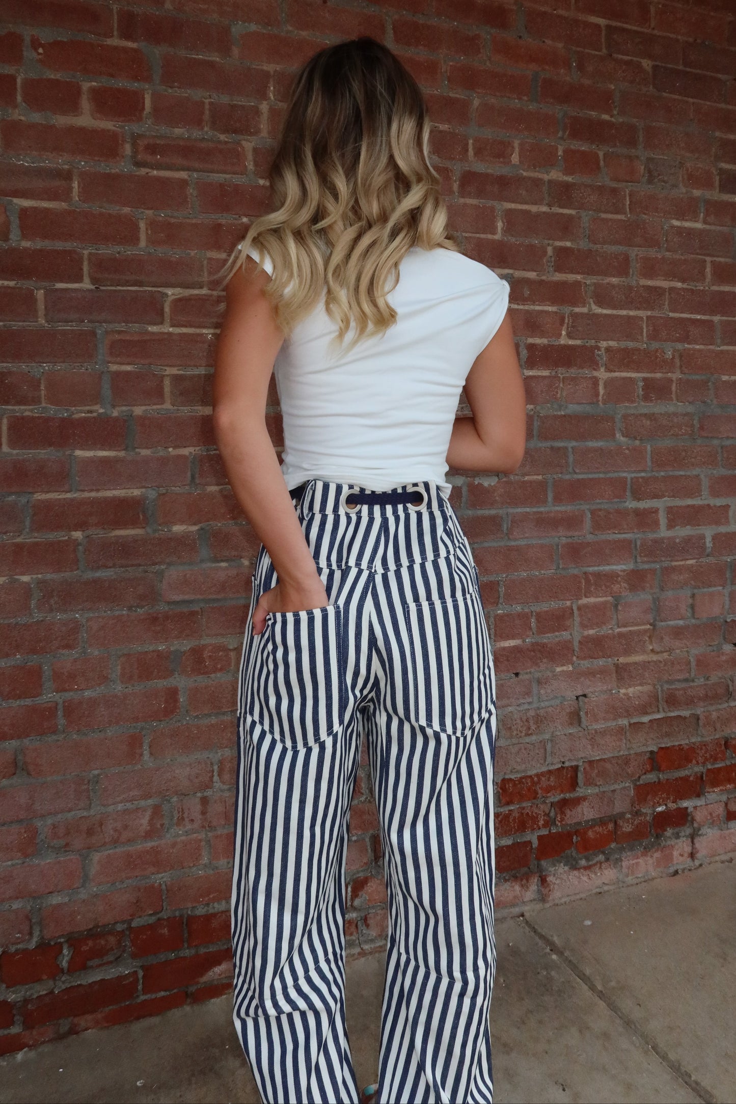Railroad Striped Utility Pants