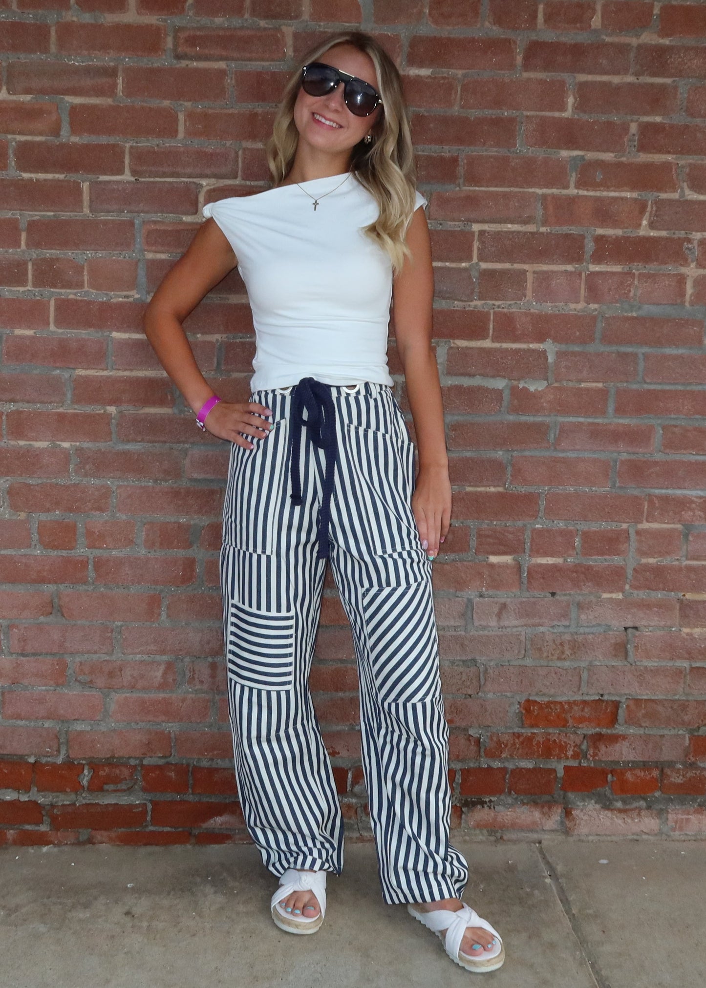 Railroad Striped Utility Pants