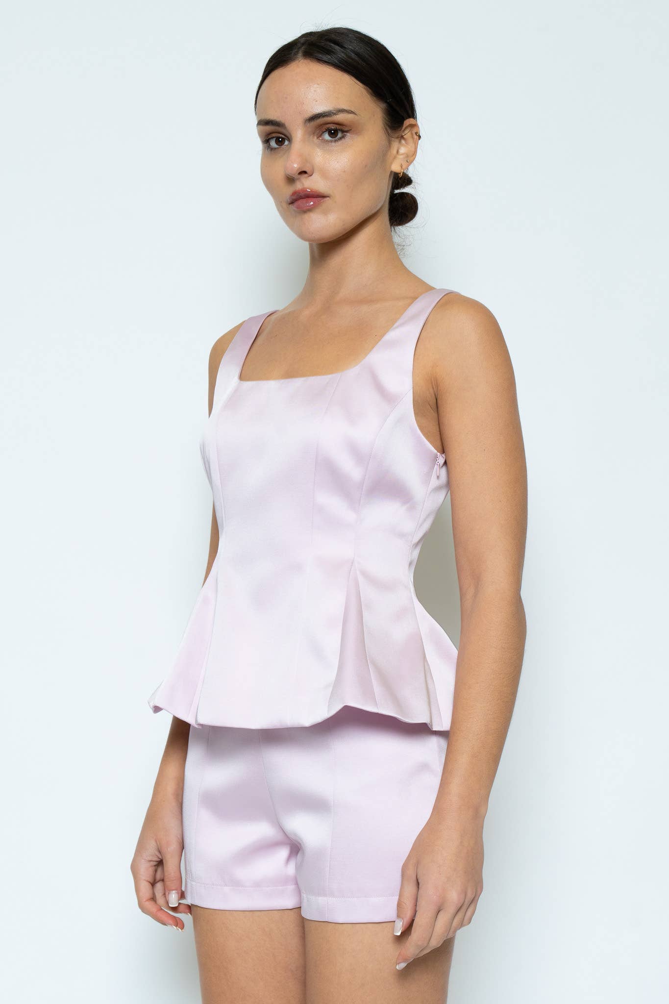 PREORDER Pink Champagne Peplum Top