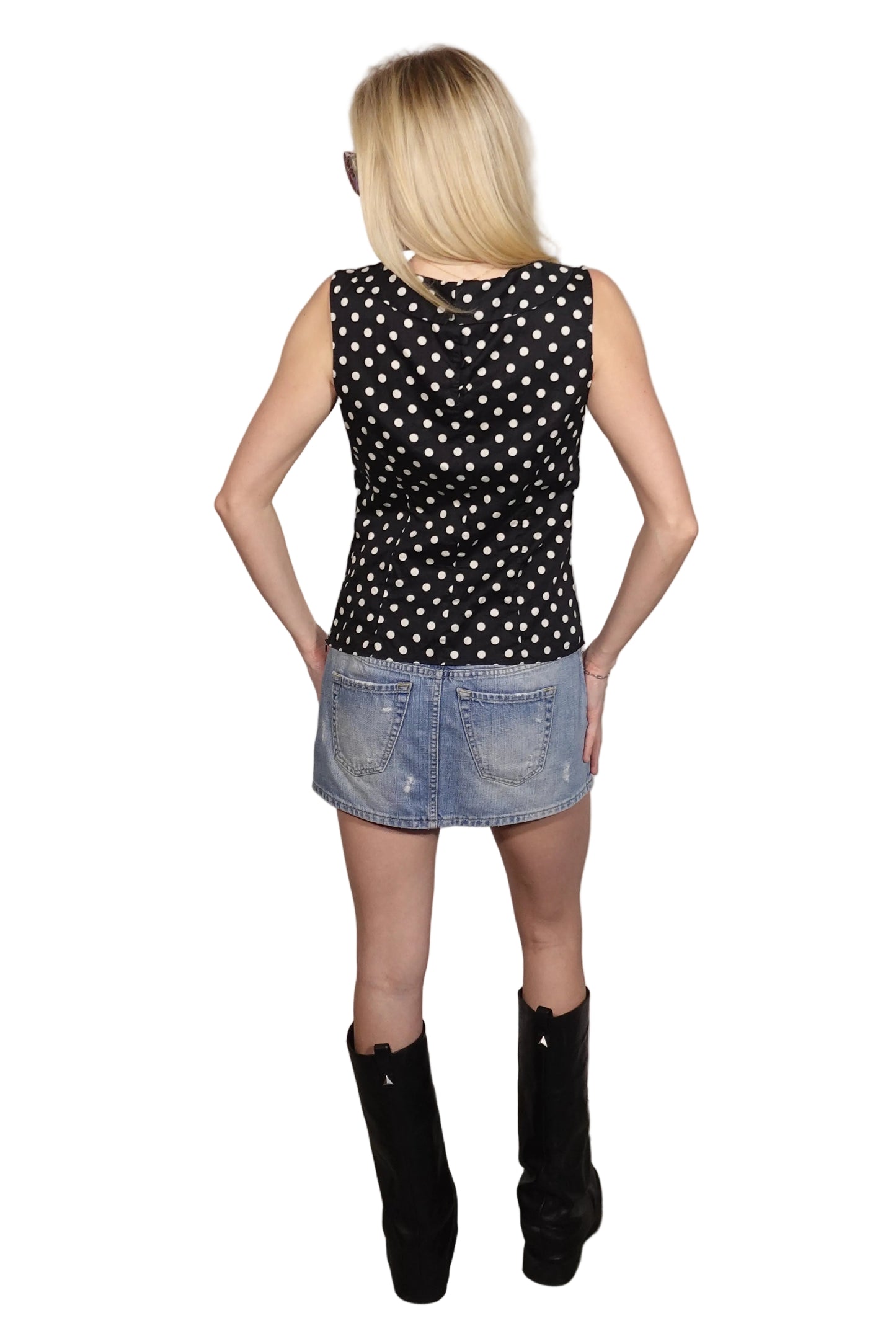 PRICH Retro Polka Dot Blouse