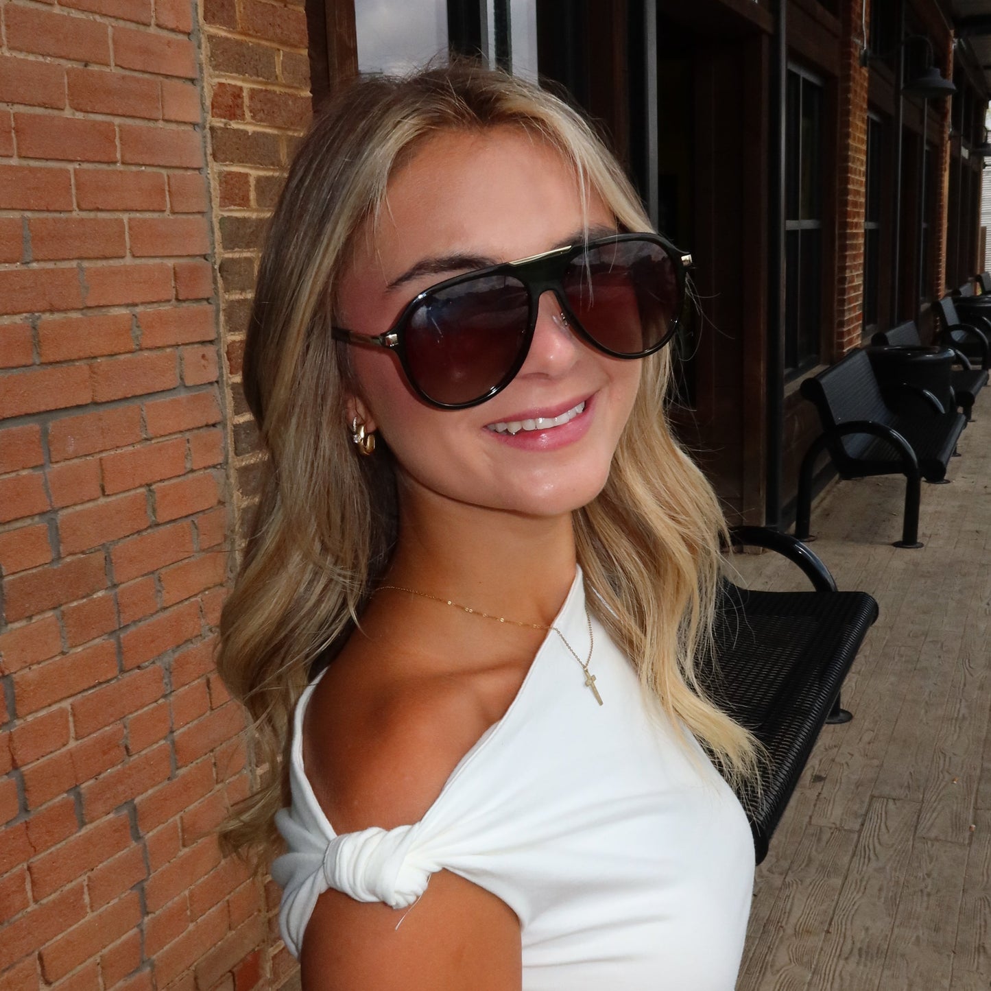 Emerald Green Polarized Aviator Sunglasses