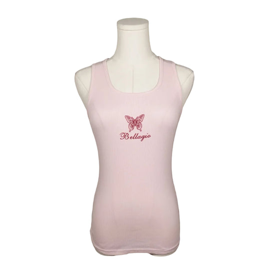 Bellagio Butterfly Ribbed Tank Top-M