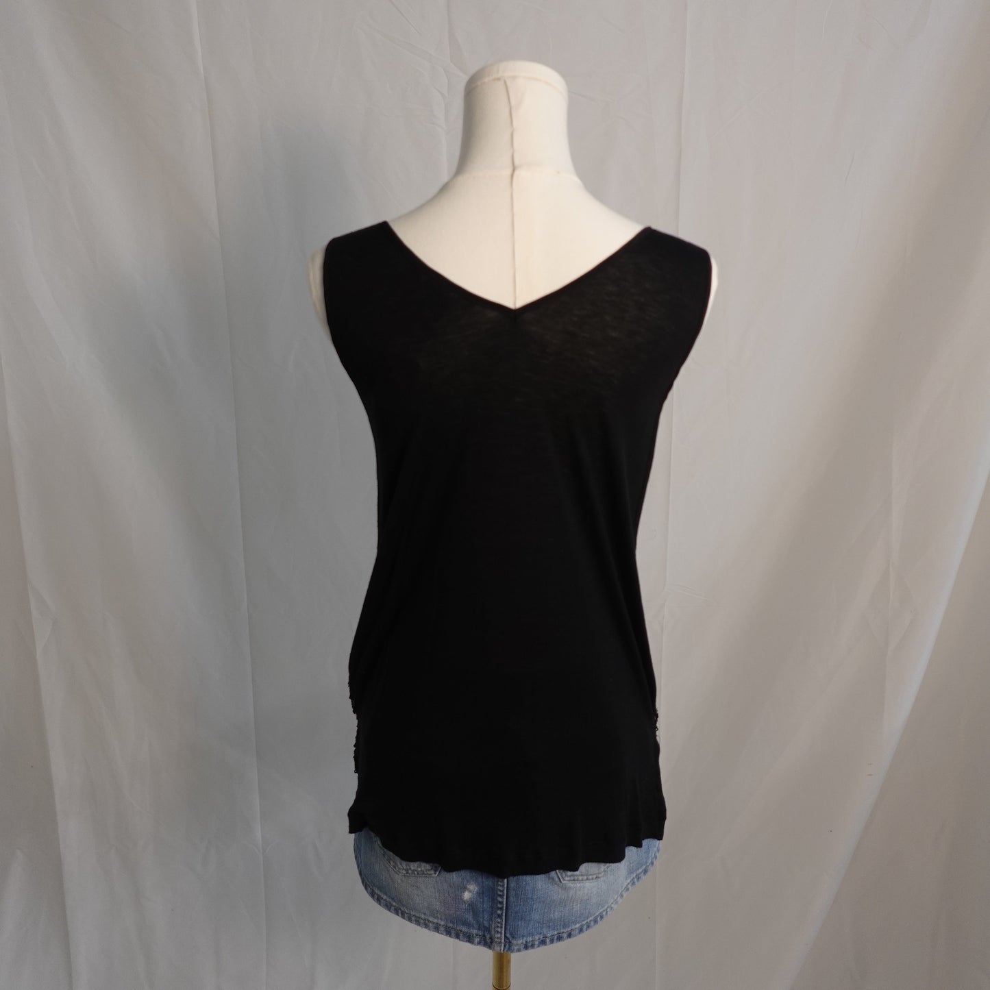 Sequins Black Cami Top